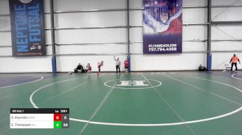 95 lbs Rr Rnd 1 - Gia Kiprislis, SVRWC Red vs Ethan Thompson, All-American Wrestling Club