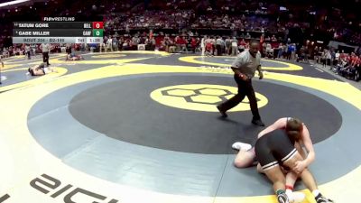 D2-190 lbs Champ. Round 1 - Tatum Gore, Bellevue vs Gabe Miller, Canfield