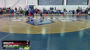 285 lbs Cons. Round 2 - Daniel Basil-Barker, Shenandoah University vs Simon Taylor, Gettysburg