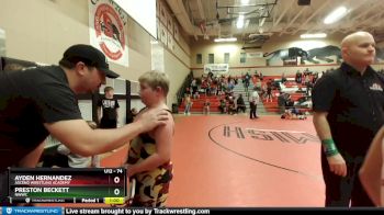 74 lbs 1st Place Match - Ayden Hernandez, Ascend Wrestling Academy vs Preston Beckett, NWWC
