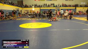 93 lbs Round 1 - Krislynn Martinez (Ratliff), Wichita Training Center vs Addileah Johnson, Maize Wrestling Club