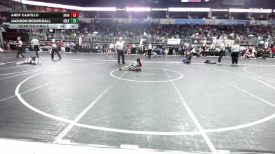 55 lbs Quarterfinal - Andy Castillo, Spartan WC vs Jackson McDougall, Gulf Coast WC