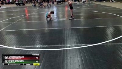 73 lbs Round 2 - Jenavieve Sprague, Stars Wrestling vs Ava Westenbarger, Blackman Wrestling Club