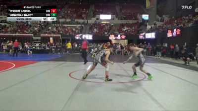 122 lbs Cons. Semi - Jonathan Haney, Powell Wrestling Club vs Westin Gansel, Ruis Wrestling