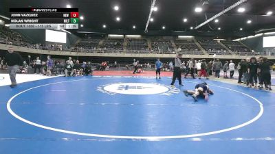115 lbs Consi Of 8 #2 - John Vazquez, New Castle vs Nolan Wright, Milton