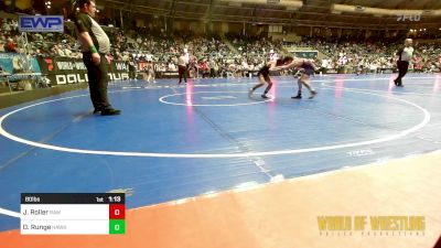 80 lbs Round Of 16 - Jaxon Roller, RAW Wrestling Club vs Owen Runge, Hawkeye Wrestling Academy