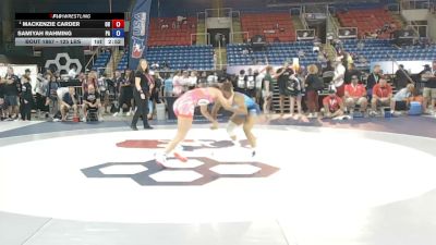 125 lbs Champ. Rd Of 16 - Mackenzie Carder, Ohio vs Samiyah Rahming, Pennsylvania