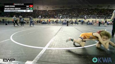 55 lbs 5th Place - James Evans, Bartlesville Wrestling Club vs Myles Wolf Gibson, Standfast