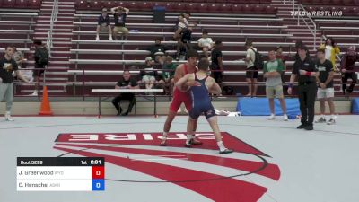 67 kg Rr Rnd 3 - Job Greenwood, Wyoming Wrestling Reg Training Ctr vs Cayden Henschel, Askren Wrestling Academy