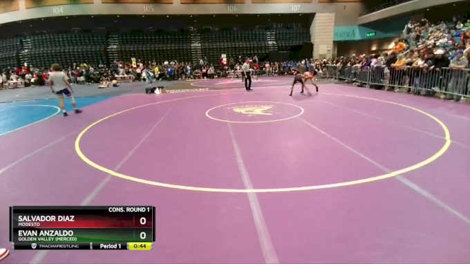 106 lbs Cons. Round 1 - Evan Anzaldo, Golden Valley (Merced) vs ...