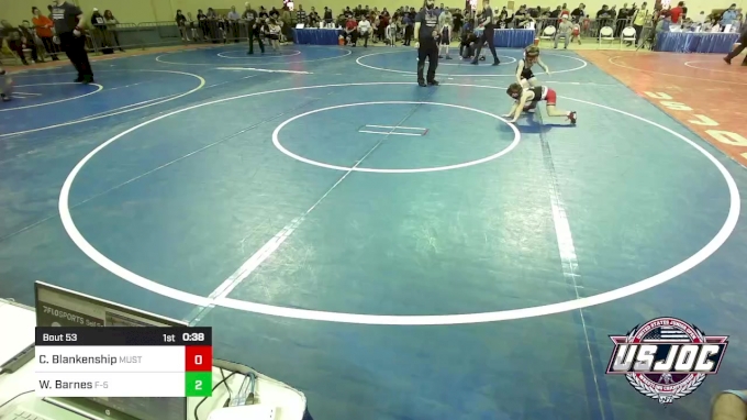 55 lbs Round Of 16 - Clay Blankenship, Mustang vs Wesley Barnes, F-5 ...
