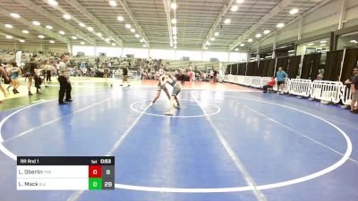 100 lbs Rr Rnd 1 - Luke Oberlin, The Fort Hammers vs Lincoln Mack, Illinois Orange & Blue