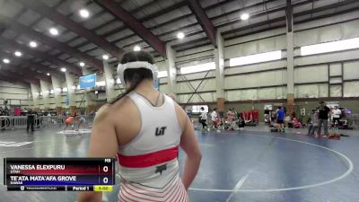 135 lbs Quarterfinal - Vanessa Elexpuru, Utah vs Te`ata Mata`afa Grove, Hawaii