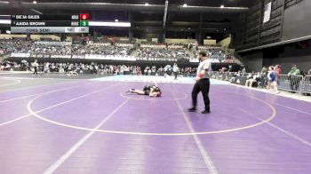 110 lbs Cons. Semi - Aaida Brown, Hutchinson HS vs De`ja Giles, Newton HS