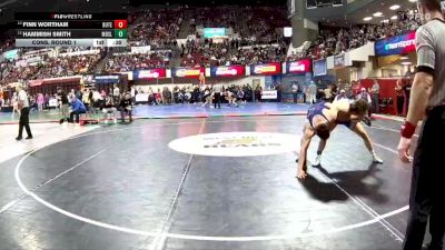 AA - 150 lbs Cons. Round 1 - Hammish Smith, Missoula Big Sky / Loyola Sacred Heart vs Finn Wortham, Butte