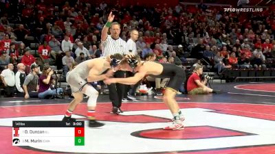 141 lbs Consolation - Dylan Duncan, Illinois vs Max Murin, Iowa