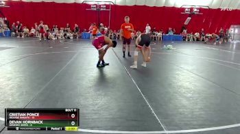 132 lbs Round 4 (6 Team) - Cristian Ponce, WCAABE Knights vs Devan Hornback, Geneseo Green