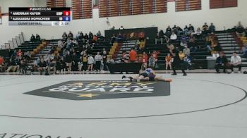 160 lbs Quarterfinal - Alexandra Hofrichter, Dubuque vs Amerrah Kayon, Wisconsin Stevens Point
