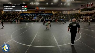 190 lbs Quarterfinal - Izzy Renfro, Basehor-Linwood HS vs Ellie Callahan, Mid-Prairie