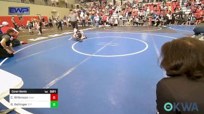 67 lbs Consolation - Callen Wilkinson, Raw Wrestling Club vs Boston Bollinger, Tulsa Blue T Panthers