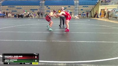 215 lbs Champ. Round 1 - Maxwell Garland, Calvert Hall College vs Jack Hayman, Severn School