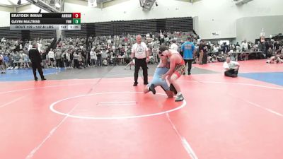 147-H lbs Round Of 64 - Brayden Inman, AMERICAN MMA AND WRESTLING vs Gavin Maltese, Vougar Honor Wrestling