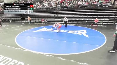 6A 125 lbs Champ. Round 1 - Kayda Rowberry, Mountain Ridge vs Mykenzi Kremers, Herriman