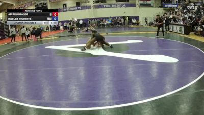 160 lbs Champ. Round 1 - Afi Koumasse, Indian Hills vs Kaylee Ricketts, Fort Hays State