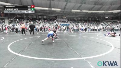 64 lbs Consi Of 8 #1 - Liam Boggs, Choctaw Ironman Youth Wrestling vs Channing Davis, NeedTeamName