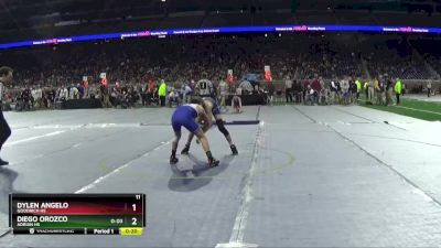 D2-106 lbs Cons. Round 1 - Dylen Angelo, Goodrich HS vs Diego Orozco, Adrian HS