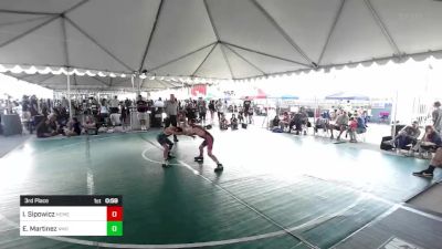 69 lbs 3rd Place - Ikale Sipowicz, Hemet YW vs Elijah Martinez, 4mg