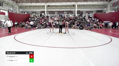 150 lbs Round Of 32 - DJ Rogers, Mt. Pisgah Christian vs Jack Kizer, Cary Christian School