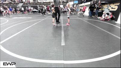 52 lbs Quarterfinal - Lane Pankaskie, Claremore Wrestling Club vs Dominick King, OKC Saints Wrestling