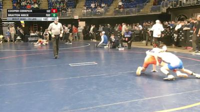 70 lbs Consy 4 - Cooper Cerefice, Faith Christian vs Brayton Niece, Port Allegany