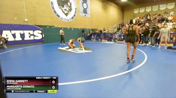 125 lbs 5th Place Match - Emma Garrett, Atascadero vs Margarita Donato, Arroyo Grande