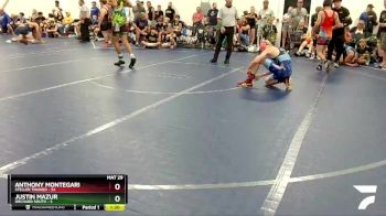 120 lbs Round 2 (8 Team) - Anthony Montegari, Steller Trained vs Justin Mazur, Orchard South