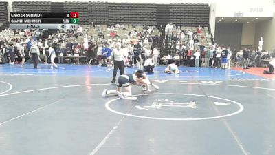 109-I2 lbs Final - Carter Schmidt, Boyertown East vs Gianni Mehmeti, Paramus
