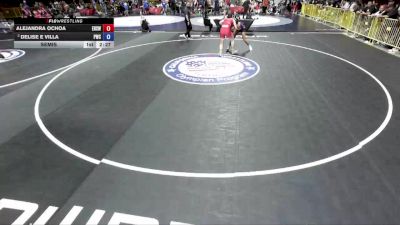 72-76 kg Semis - Alejandra Ochoa, Edison High School Wrestling vs Delise E Villa, Premier Wrestling Club