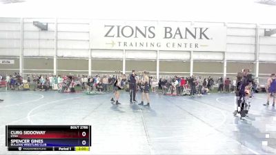 132 lbs Cons. Round 2 - Spencer Gines, Bulldog Wrestling Club vs Curg Siddoway, Utah