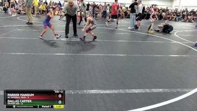 52 lbs Round 3 (8 Team) - Parker Mangum, NC National Team vs Dallas Carter, Kraken Red