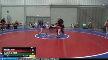 144 lbs Placement Matches (8 Team) - Kelcey Dew, Ohio Scarlet vs Haidyn Snyder, Iowa