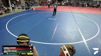 102 lbs Champ. Round 1 - Brayden Krank, Roseau vs Kyren Gansen, Pine Island