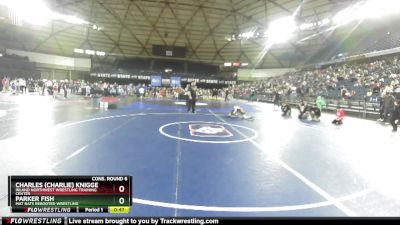 67 lbs Cons. Round 6 - Charles (Charlie) Knigge, Inland Northwest Wrestling Training Center vs Parker Fish, Mat Rats Rebooted Wrestling