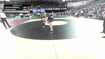 Boys 4A 144 lbs Semifinal - Dayton Fitzgibbon, Arlington vs Israel Acosta, Gonzaga Prep