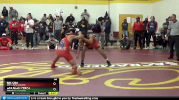 141 lbs Cons. Semi - Nik Oba, Santa Rosa College vs Abraham Cerda, Fresno City College