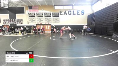 215 lbs Round Of 16 - Michael Zapor, New Britain vs Collin Ingulli, Darien