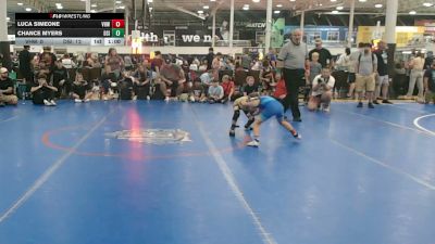 57 lbs Rr Rnd 5 - Luca Simeone, VHW - EL vs Chance Myers, Diamond State Inferno - EL