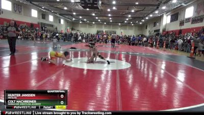 100 lbs Quarterfinal - Colt Nachreiner, Sarbacker Wrestling Academy vs Hunter Janssen, MN Elite