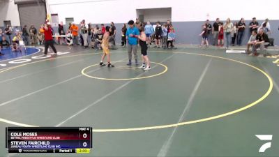 108 lbs Round 3 - Steven Fairchild, Juneau Youth Wrestling Club Inc. vs Cole Moses, Bethel Freestyle Wrestling Club