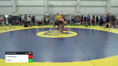 C-138 lbs Quarterfinal - Sawyer Dickinson, NY vs Zachary Hill, PA